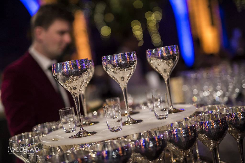 Harry Potter Wedding, Wedding at the Natural History Museum, London Wedding Planner, Cocktails, Silver Goblets