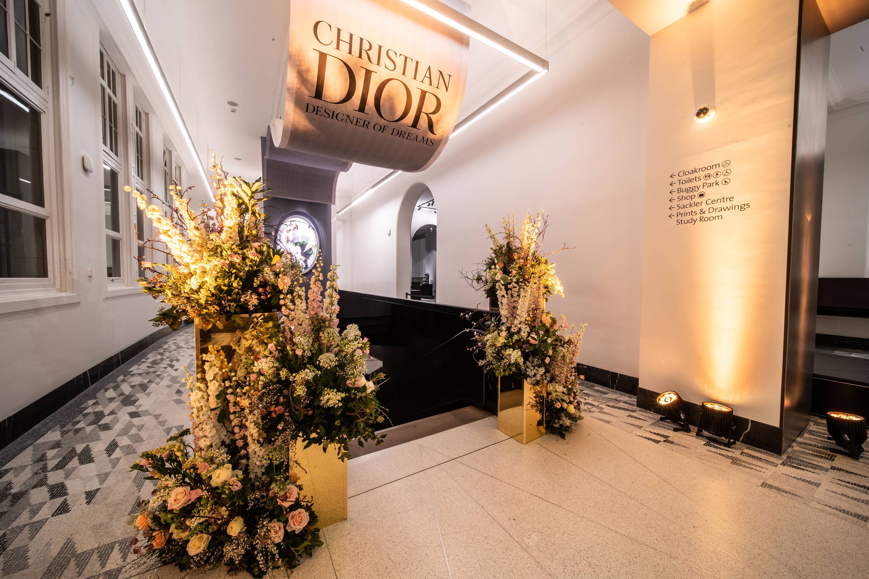 Christian Dior V&A exhibition, Private viewing event at the V&A, Luxury event planner, Corporate event planners, Garden party at the V&A
