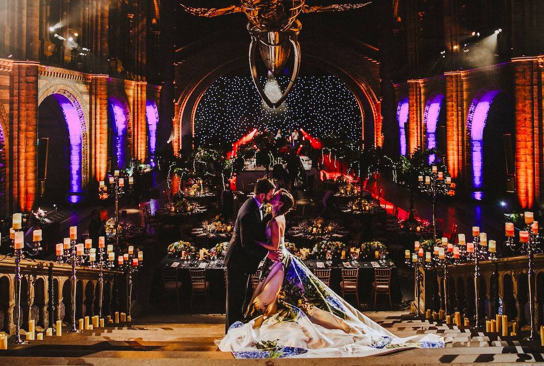 Golborne collection create luxury bespoke weddings at the natural history museum